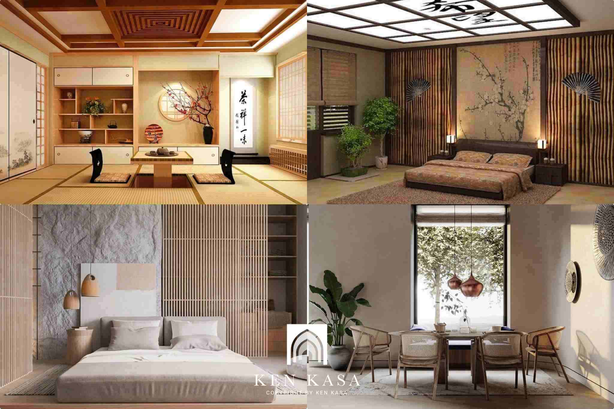 Không gian các phòng homestay của phong cách zen 